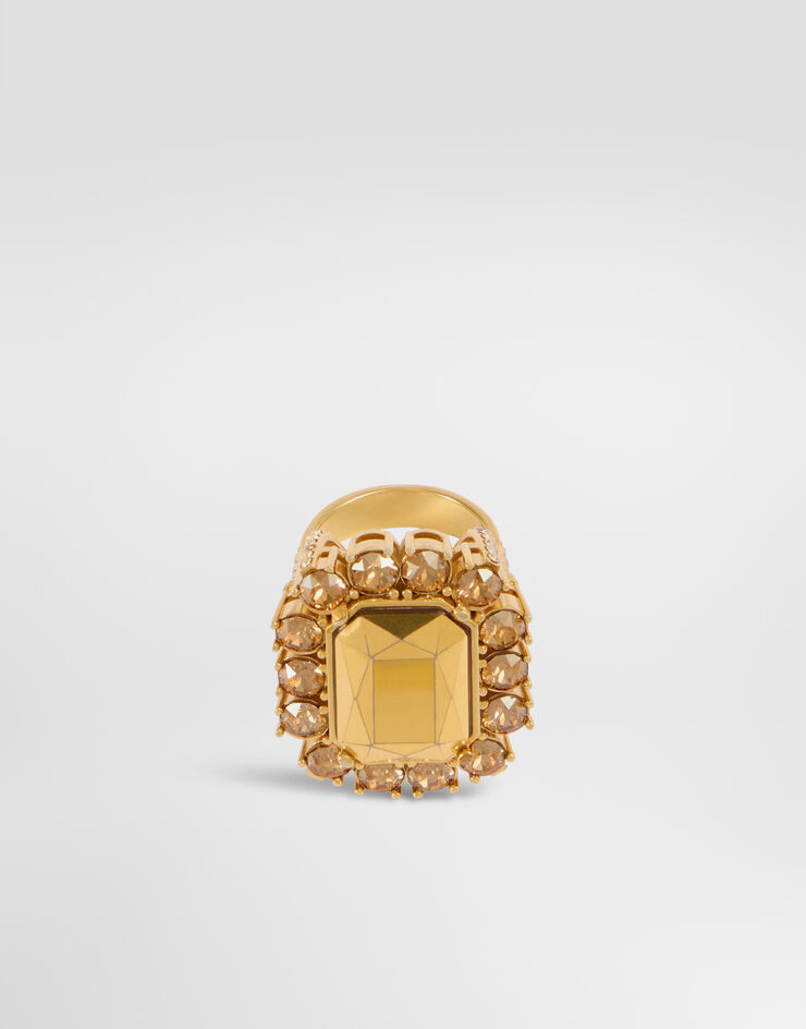 Dolce & Gabbana Ring with stone Gold WRT2X5W1111