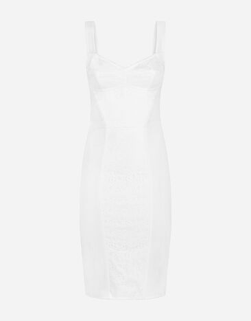 Dolce & Gabbana Korsett-bustierkleid WEISS CK1563B5845