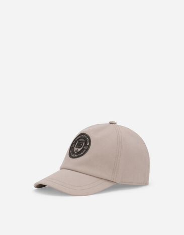 Dolce & Gabbana Gorra con visera de gabardina con logotipo DG Azul Claro L4KWB2JAWF3