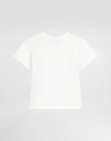 Dolce & Gabbana Jersey t-shirt with print White L1JTEYG7PTO