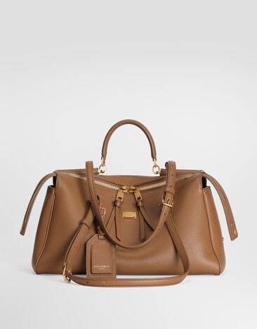 Dolce & Gabbana Medium Vittoria handbag in calfskin Dolce & Gabbana Medium Vittoria handbag in calfskin Brown BB7844A0841