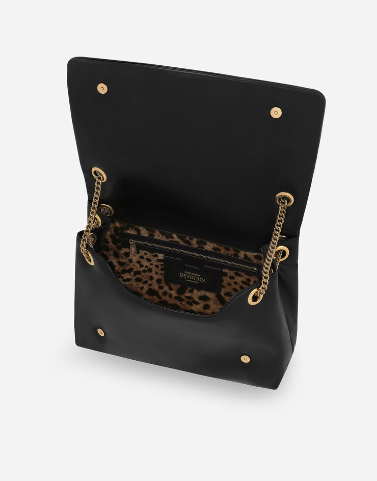 Dolce&Gabbana Devotion ソフト ショルダーバッグ ラージ ブラック BB7540AF984
