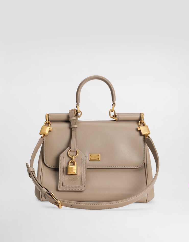 Dolce & Gabbana My Sicily plongé calfskin bag Beige BB7781B7321