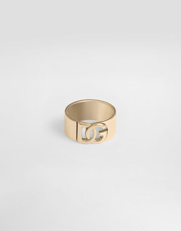 Dolce & Gabbana Ring with DG cut-out logo Gold WRQ5P1W1111