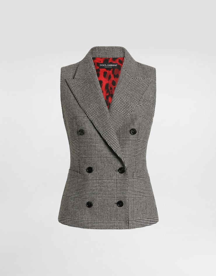 Dolce & Gabbana Vest in glen plaid flannel Dolce & Gabbana Vest in glen plaid flannel Multicolor F794ATFQ2O5