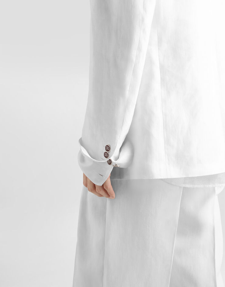 Dolce & Gabbana Sicilia light single-breasted linen jacket Dolce & Gabbana Sicilia light single-breasted linen jacket White G2QS6TGK444