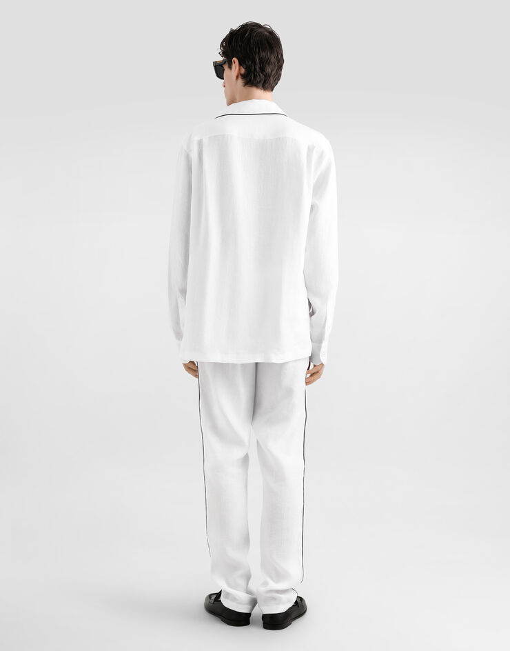 Dolce & Gabbana Linen vanity shirt White G5IF1ZGJ765