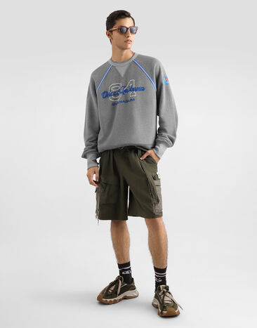 Dolce & Gabbana Treated cotton bermuda shorts Grey GP1U5TG8OW6