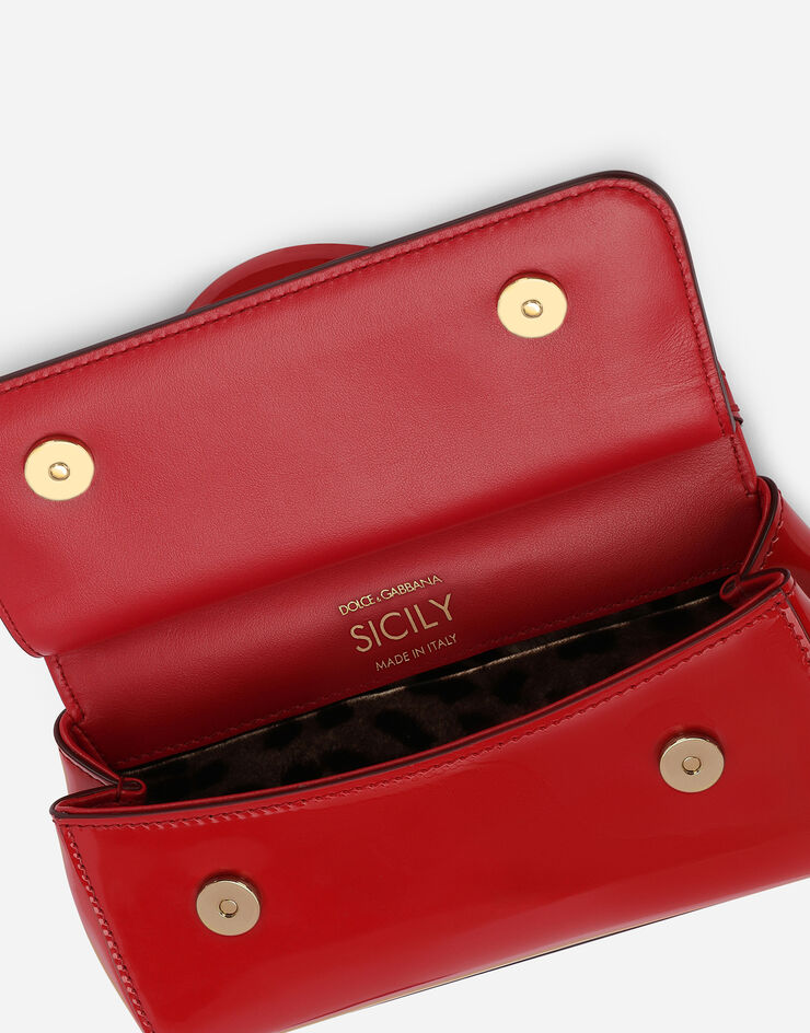 Dolce & Gabbana Маленькая сумка Sicily с короткой ручкой красный BB7116A1037