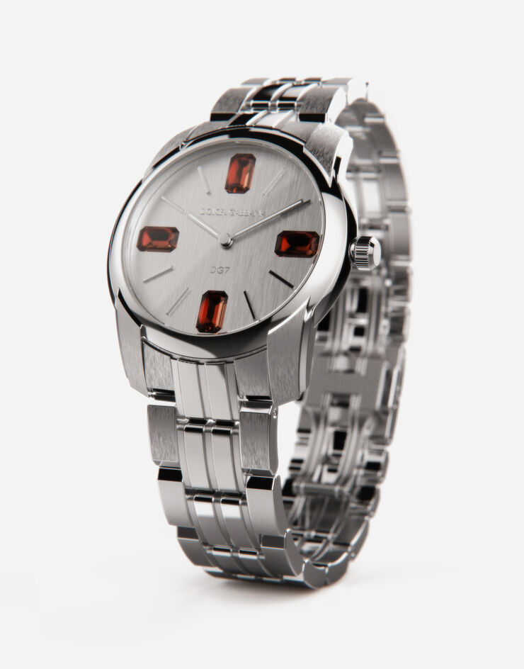 Dolce & Gabbana ساعة من الفولاذ والرودوليت فولاذ WWFE1SWWB69