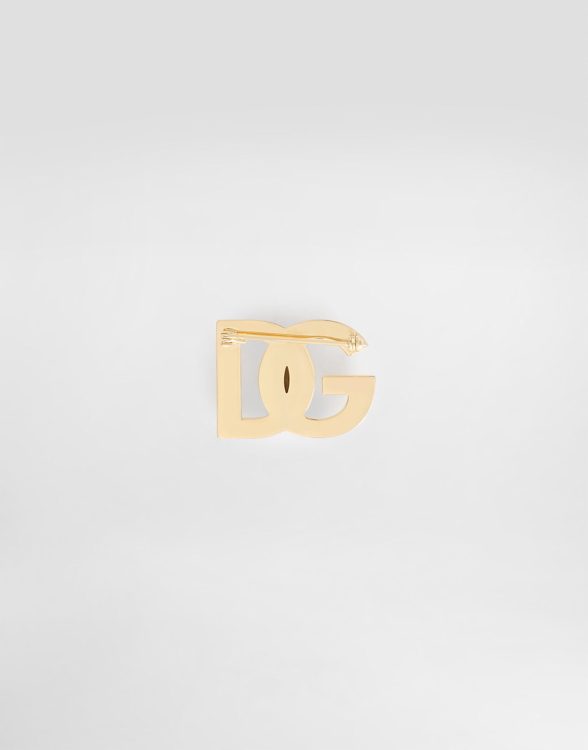Goldのメンズ ラインストーン ロゴ ブローチ | Dolce&Gabbana®