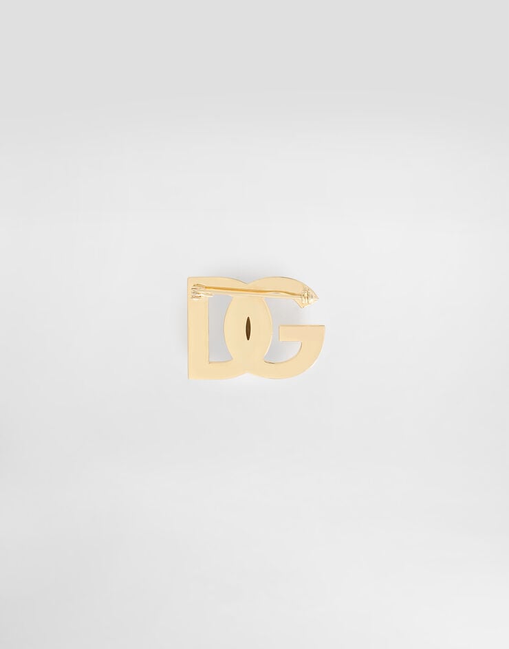 Dolce & Gabbana Rhinestone logo brooch Gold WPS3L1W1111