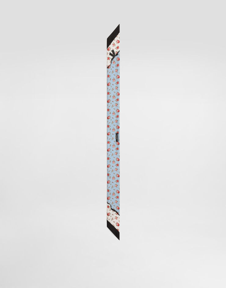 Dolce & Gabbana Small rose-print silk twill bandeau 6x100 Multicolor FS215AGDDLO