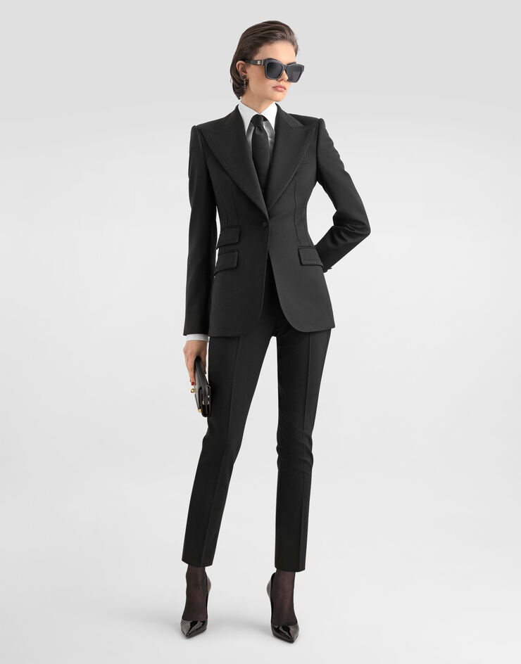 Dolce & Gabbana Bi-stretch twill trousers Dolce & Gabbana Bi-stretch twill trousers Black FTCC8TFUBGC