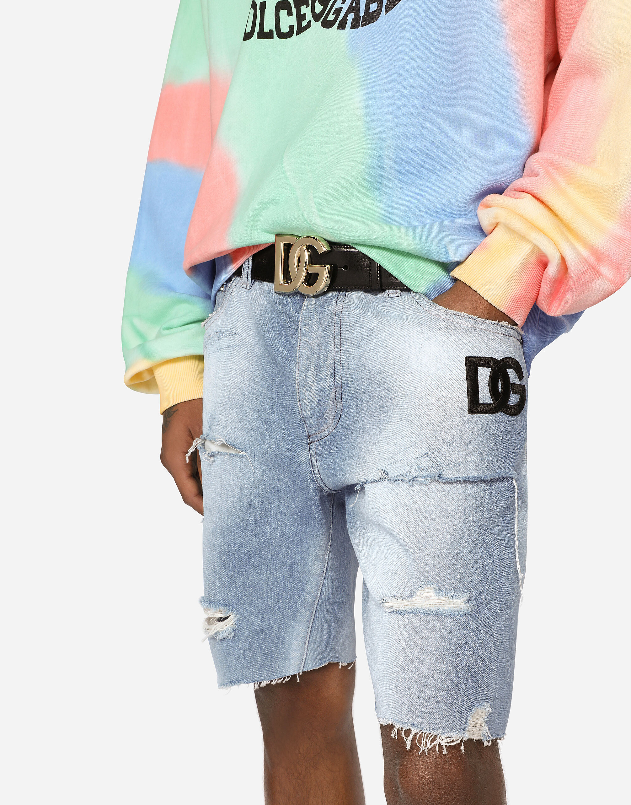 Dolce gabbana shop denim shorts