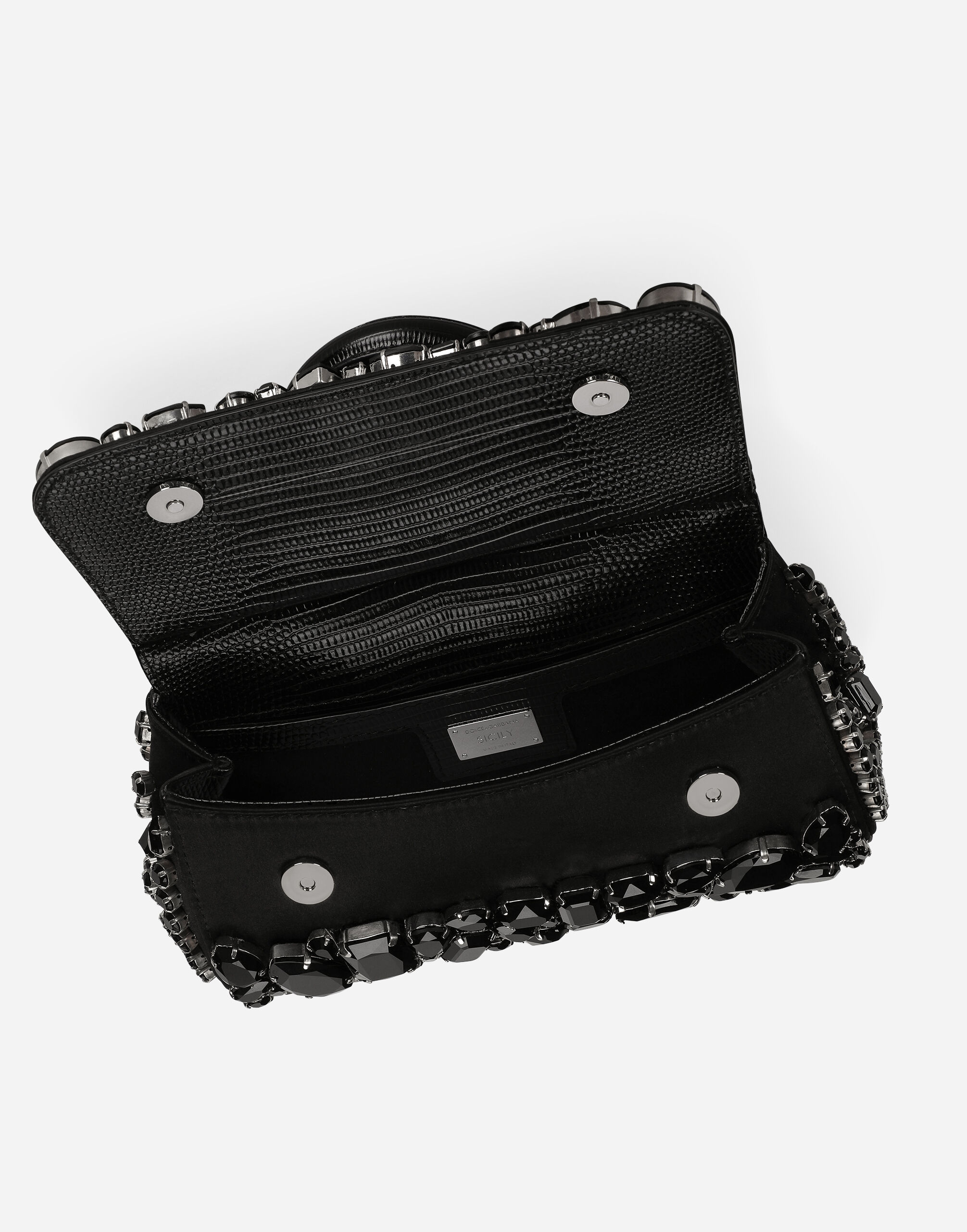 KIM DOLCE&GABBANA Small Sicily handbag in Black for Women