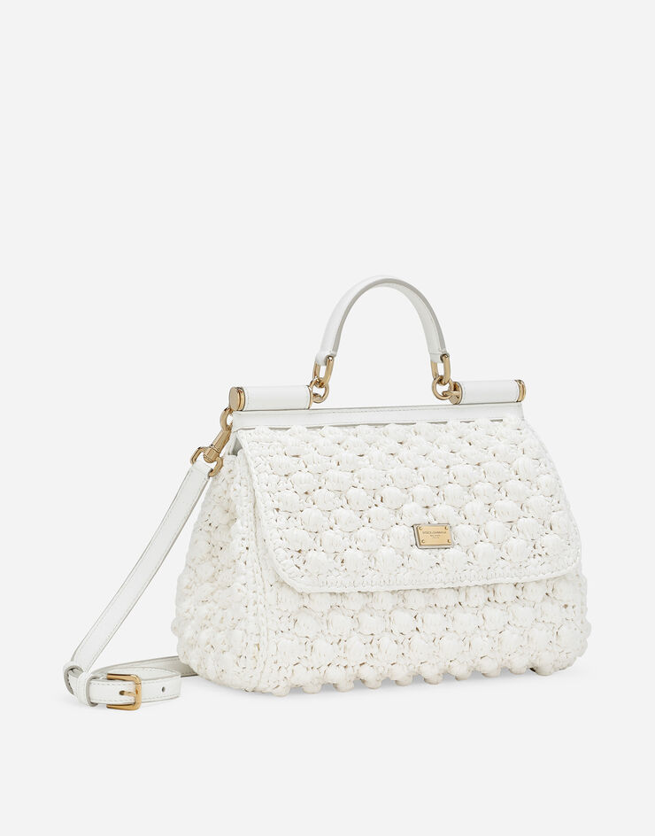 Dolce & Gabbana Bolso de mano Sicily grande Blanco BB6002AY208