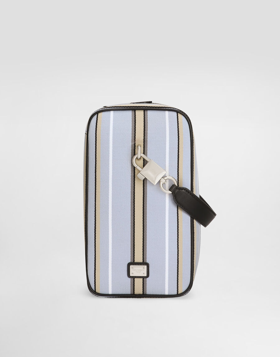 Lock jacquard fabric handbag
