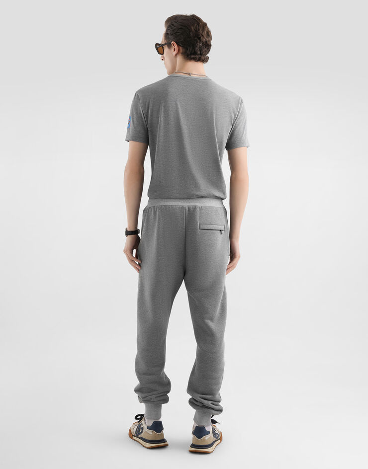 Dolce & Gabbana Cotton t-shirt with print Grey G8PT1TG7PZI