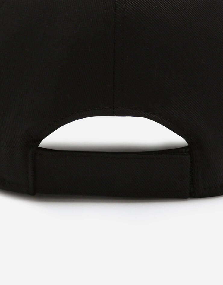 Dolce & Gabbana Baseball cap with DG logo patch Black LB4H80G7D9B