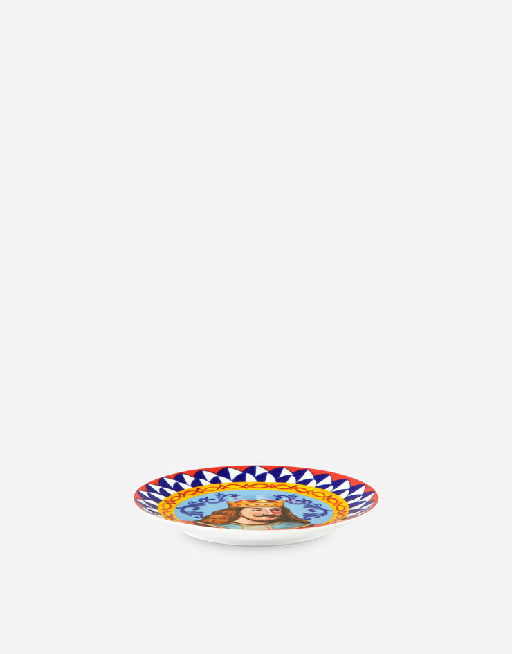 Dolce & Gabbana Conjunto de 2 platos de pan de porcelana Multicolor TC0S02TCA17