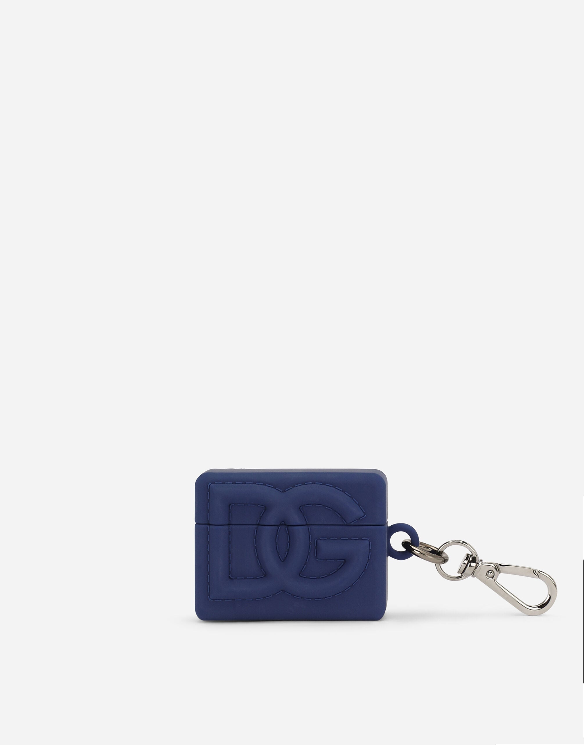 Dolce & Gabbana Army Green Rubber Logo Embossed Accessory  Airpods Case