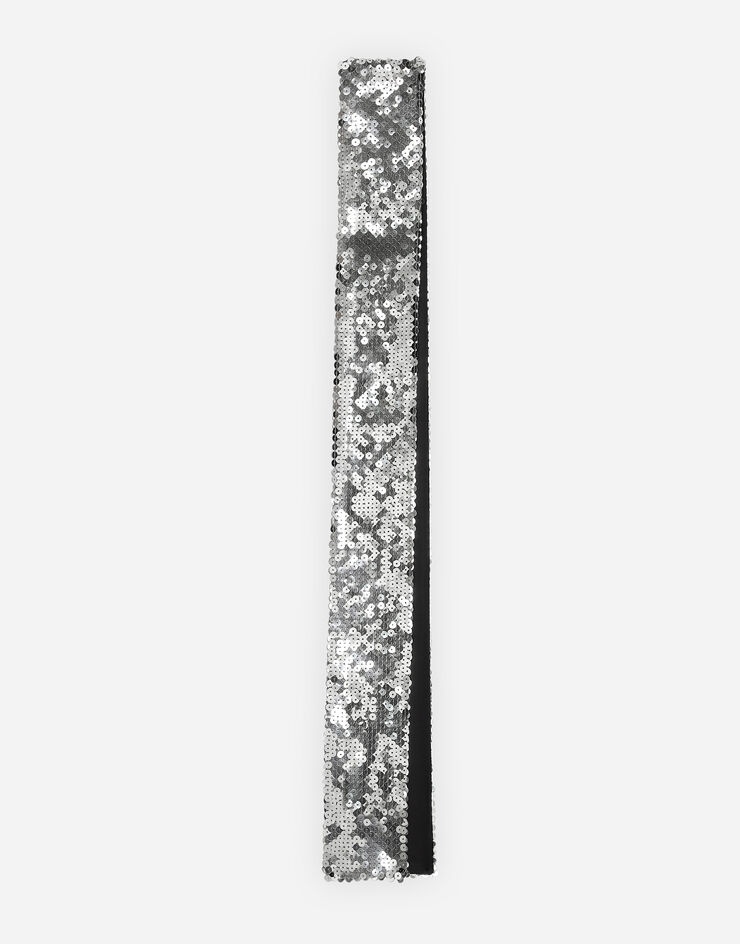 Dolce & Gabbana Sequined scarf Silver GQ340EFLSEP