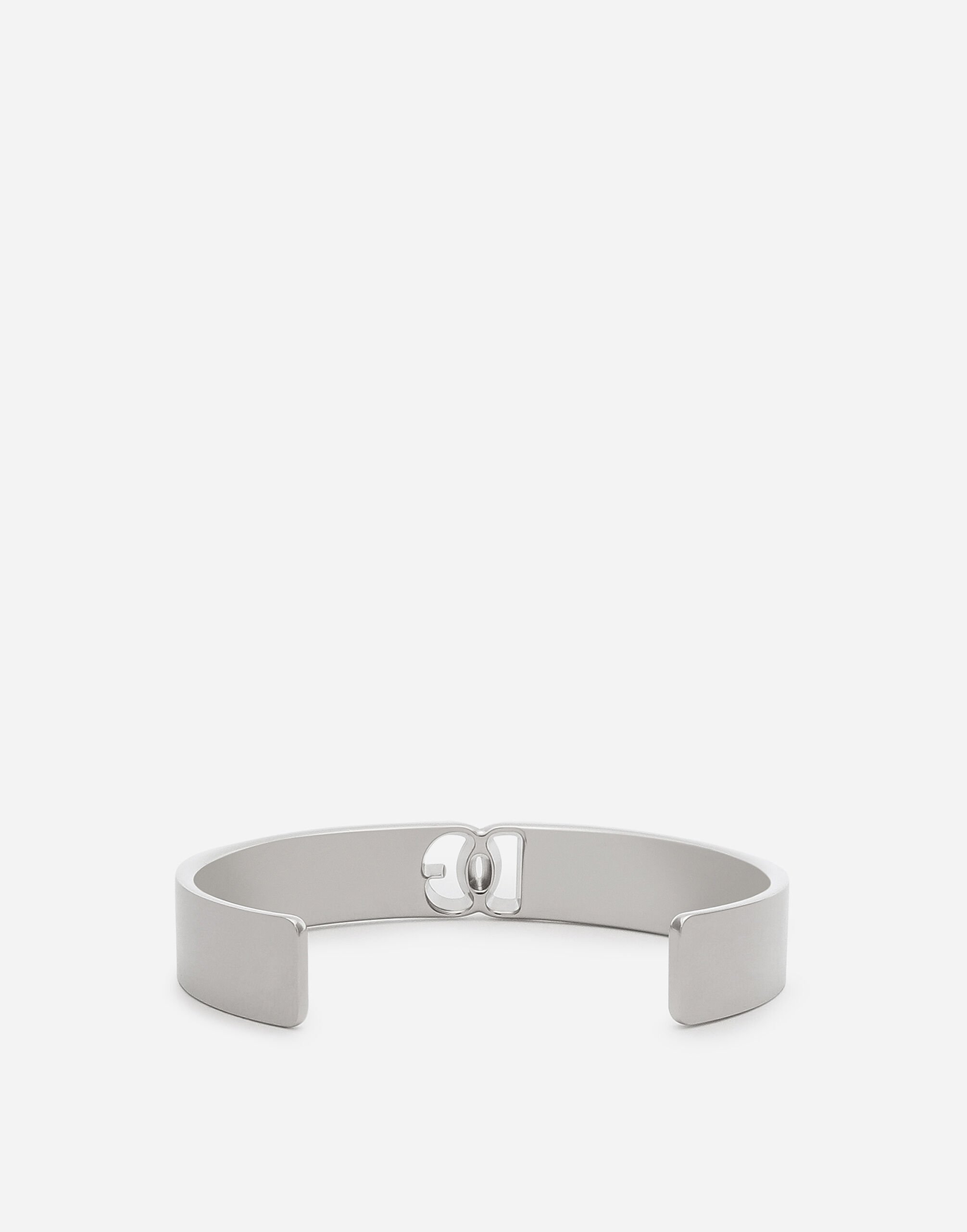 シルバーのメンズ Bracelet with DG cut-out logo | Dolce&Gabbana®