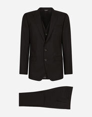 Dolce & Gabbana Wool and silk Martini-fit suit Multicolor G708RTFUTAT