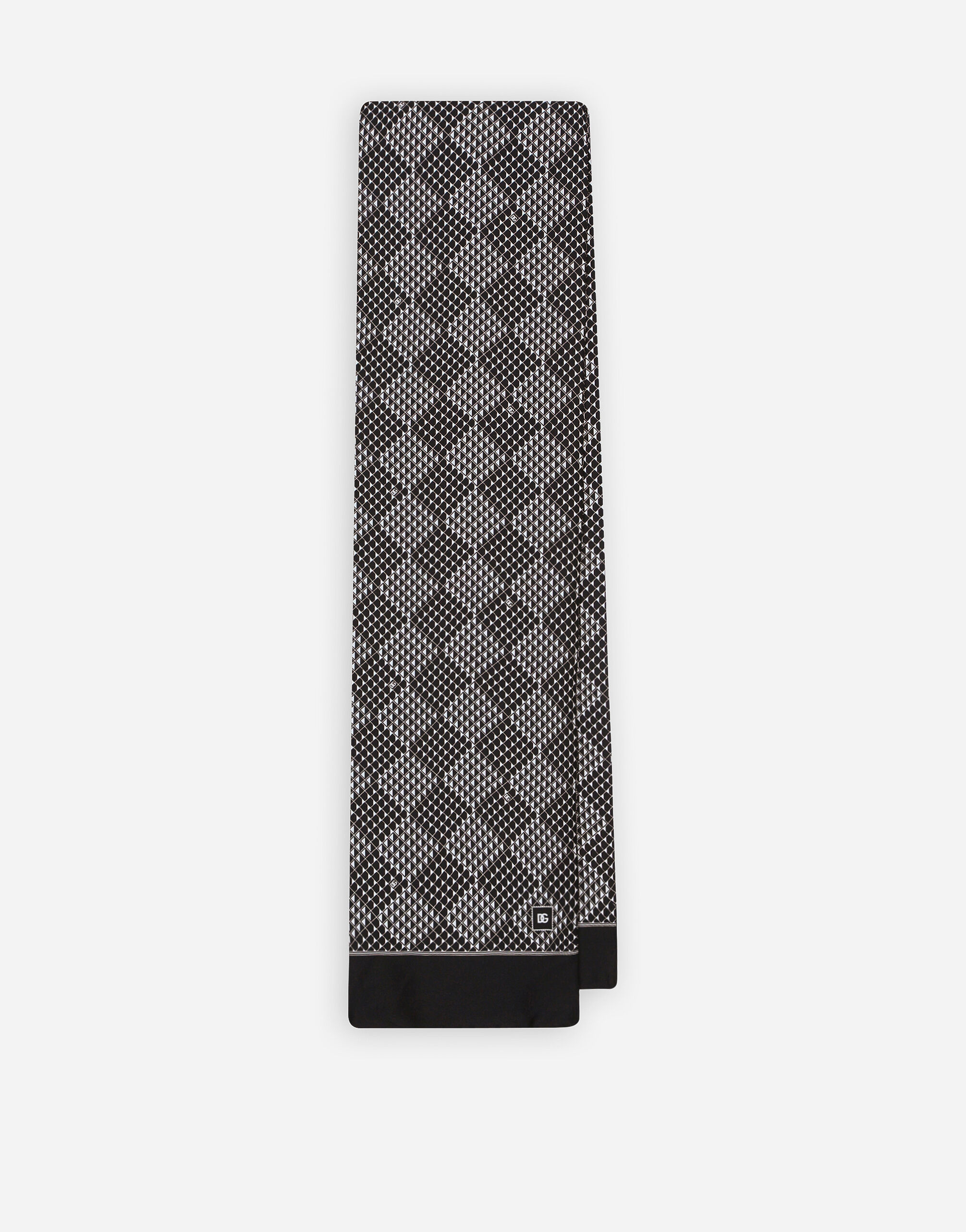 Dolce & Gabbana Sciarpa in seta con stampa Print GQ260EHI1Q3