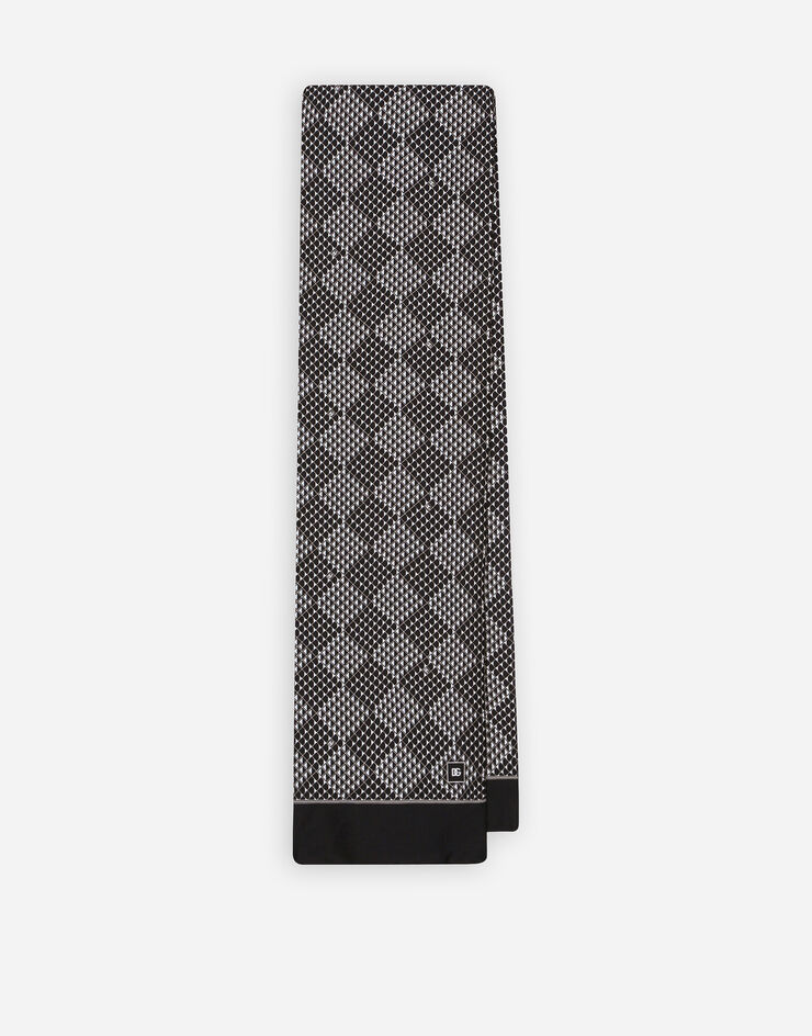 Dolce & Gabbana Bufanda de seda con estampado Mehrfarbig GQ349EG0WRG