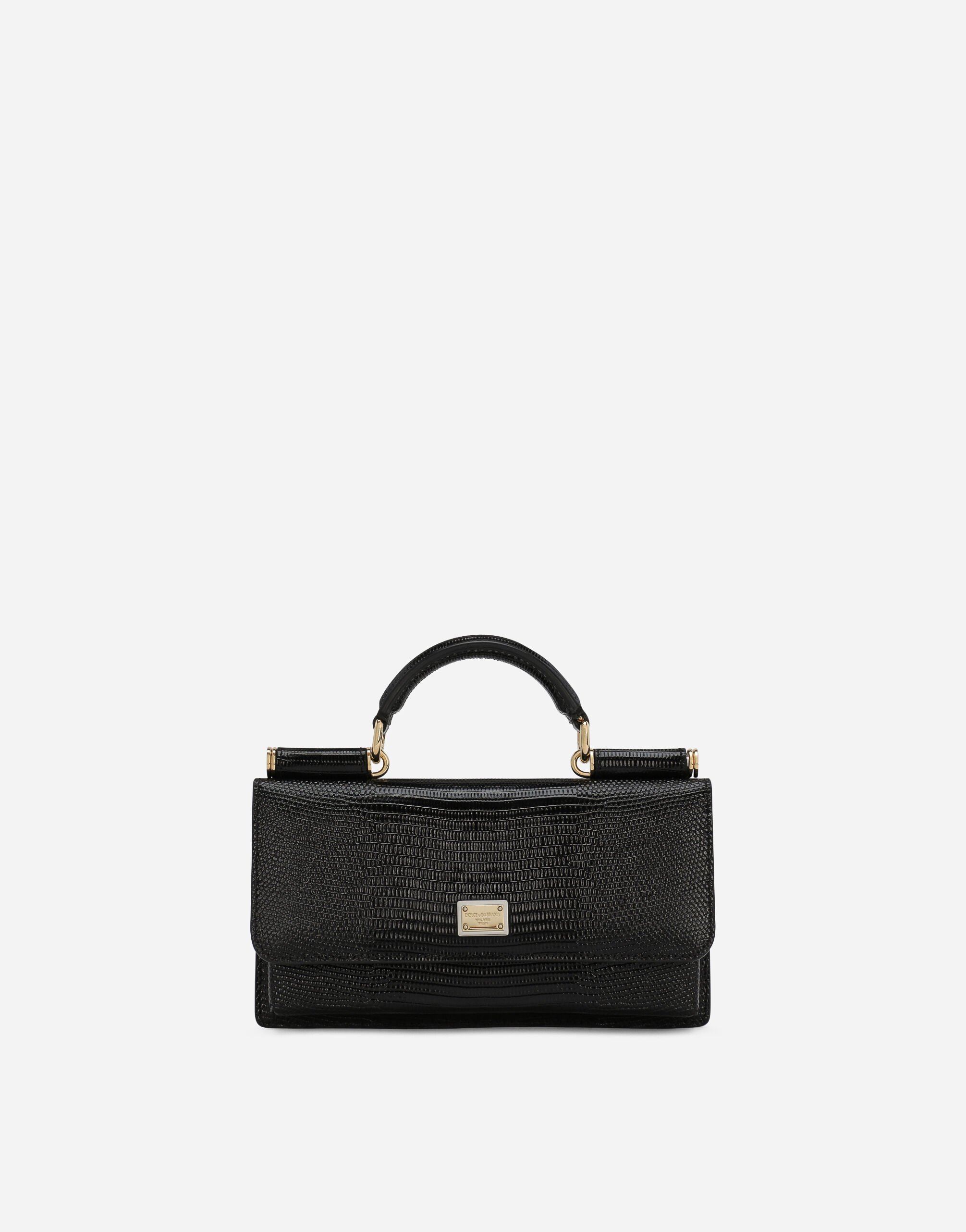 Dolce & Gabbana حقيبة صغيرة بطبعة إيغوانا برتقالي BI3279AS204