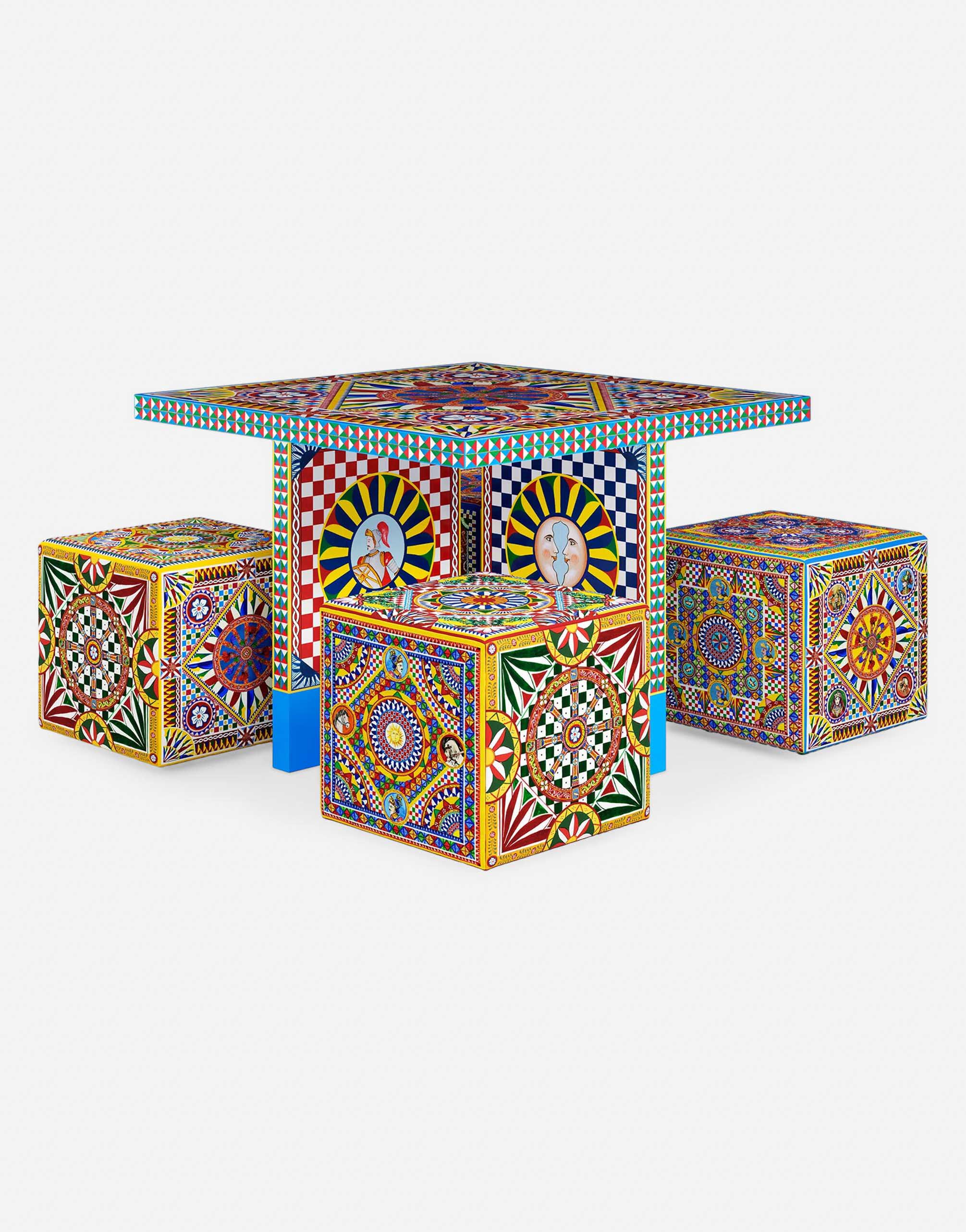 Diana Coffee and Side Table in Multicolor | Dolce&Gabbana® US