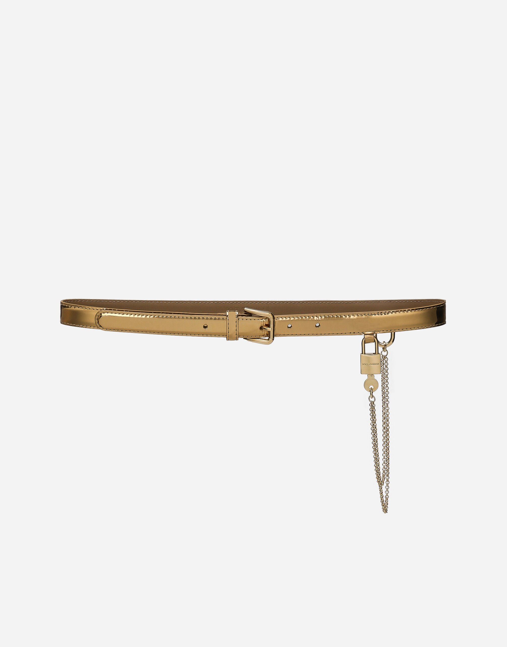 Dolce & Gabbana حزام مع سلسلة وردي BE1636AW576
