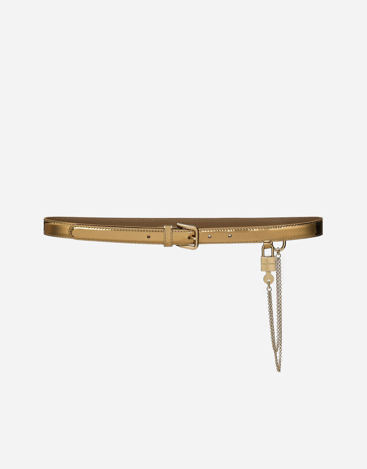Dolce&Gabbana Ремень с цепочкой золотой BE1634AP738