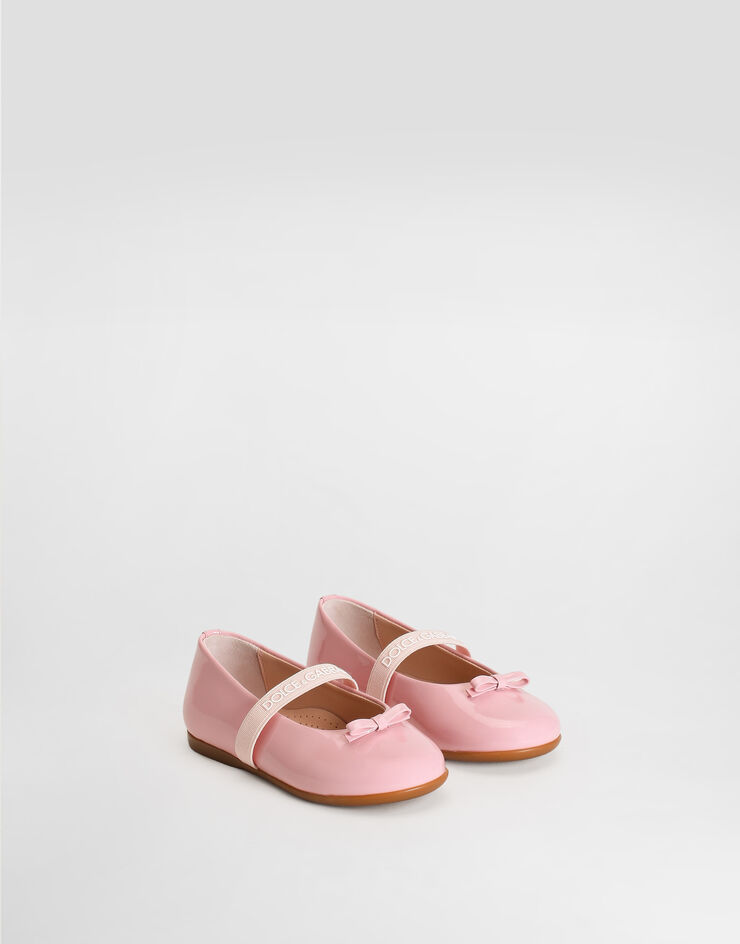 Dolce & Gabbana Patent leather ballet flats Pink D20093A4831
