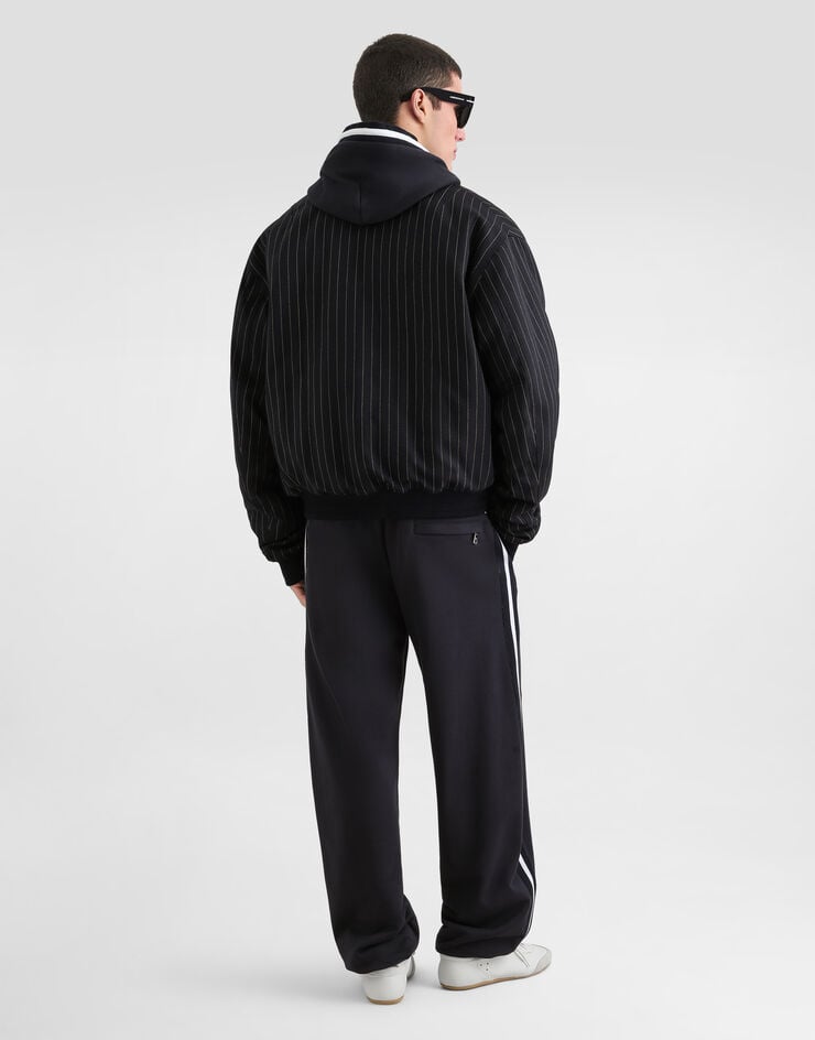 Dolce & Gabbana Cotton fleece jogging trousers Blue GP24MZHU7X7