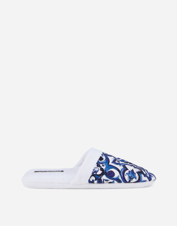 Dolce & Gabbana Cotton Terry Slippers Multicolor TCF010TCAGP