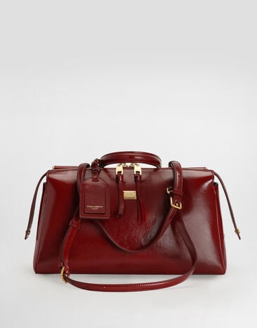 Dolce & Gabbana Medium Vittoria calfskin handbag Red BB7844AZ000