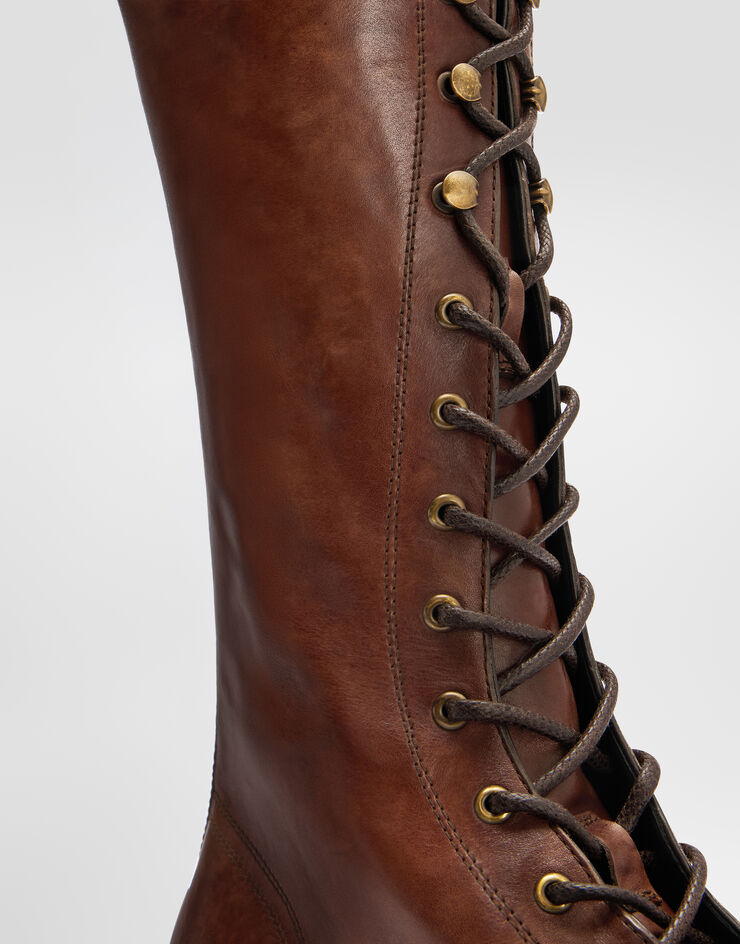 Dolce & Gabbana Leather boots Dolce & Gabbana Leather boots Brown A70176AO019