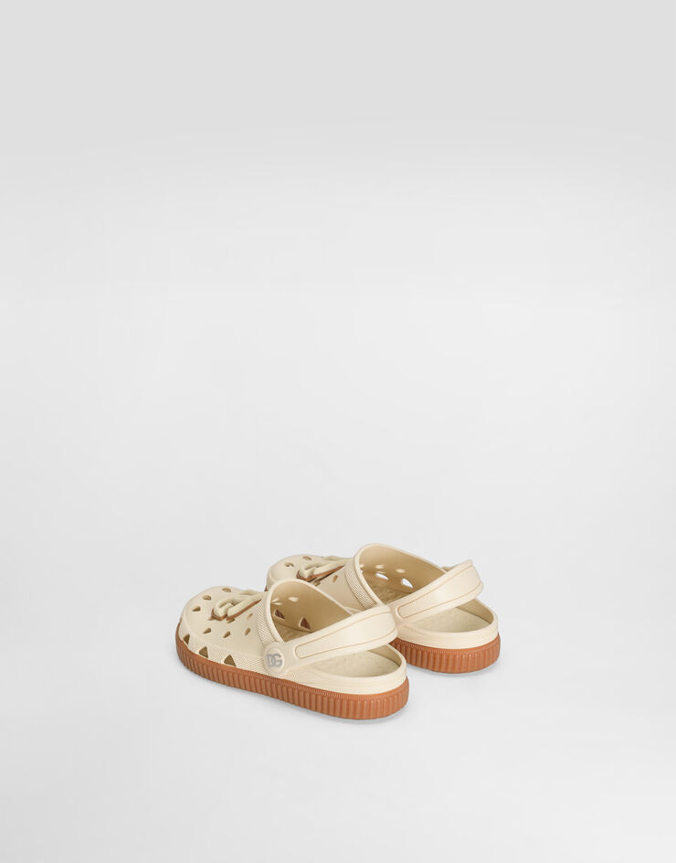 Dolce & Gabbana Rubber slip-ons with DG logo Dolce & Gabbana Rubber slip-ons with DG logo Beige DN0213AT079