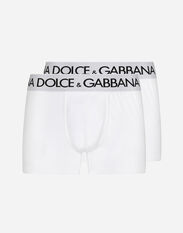 Dolce & Gabbana Two-pack cotton jersey boxers Black M3A27TFU1AU