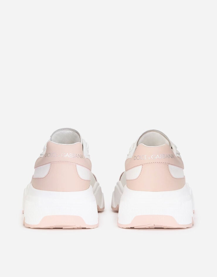 Dolce & Gabbana Calfskin nappa Daymaster sneakers White/Pink CK1791AX589