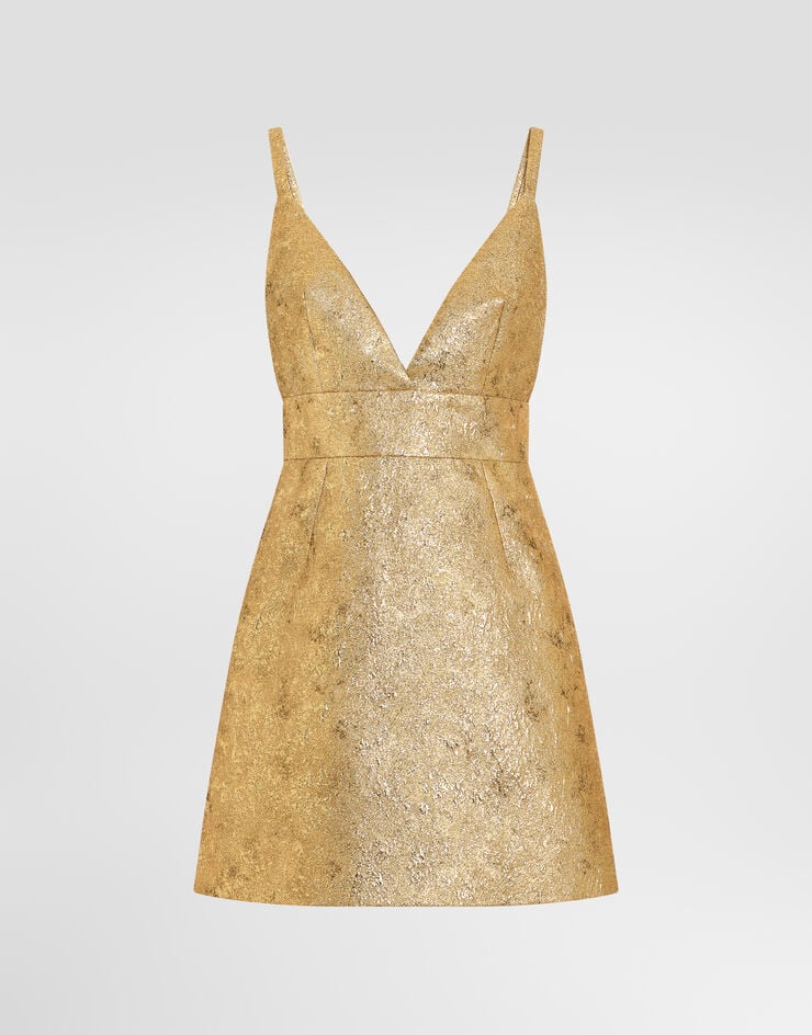 Dolce & Gabbana Lamé jacquard dress Dolce & Gabbana Lamé jacquard dress Gold F620OTFJODW