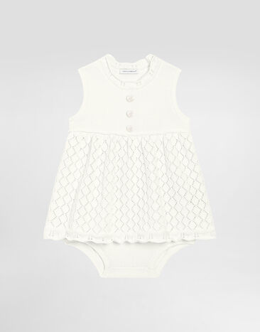 Dolce & Gabbana Sleeveless cotton dress White L2KD42JBCGA
