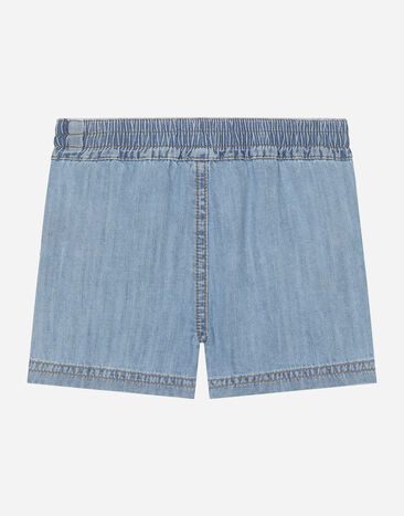 Dolce & Gabbana Denim shorts with DG logo Denim L13Q46LDC51