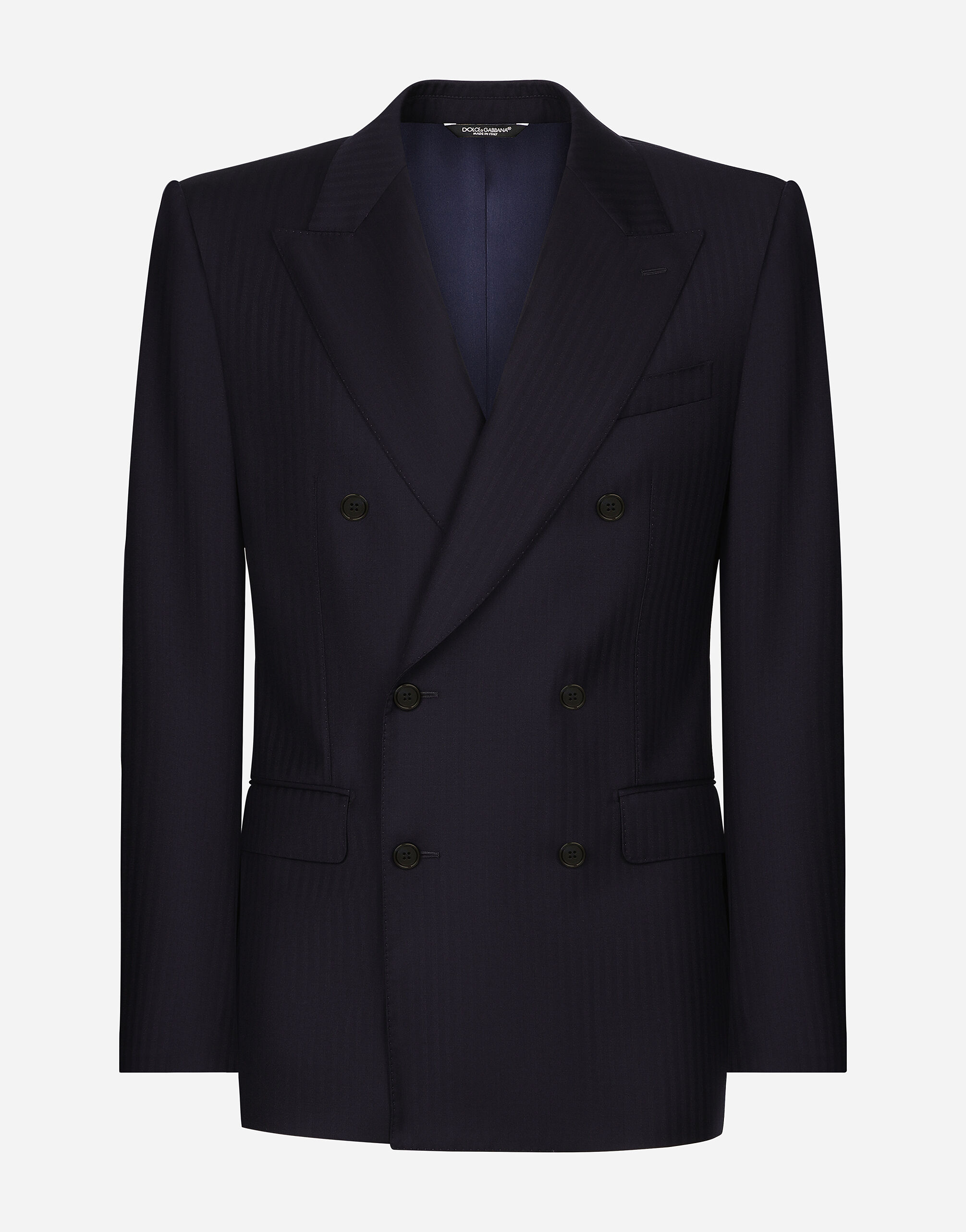Dolce & Gabbana ダブルブレストジャケット Double-breasted wool Sicilia-fit jacket in Blue for Men