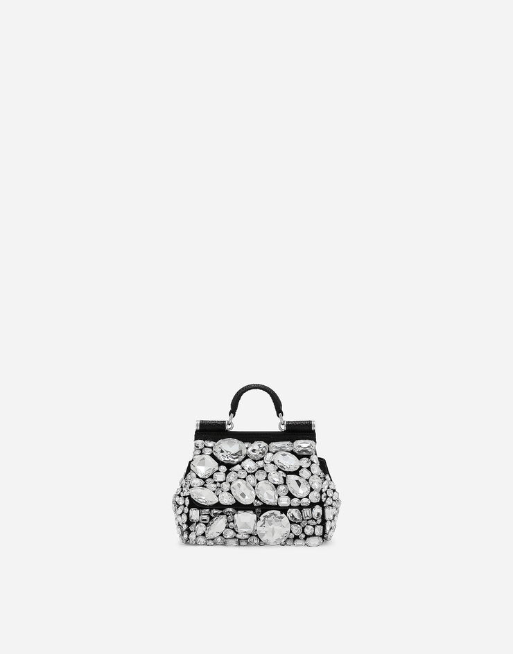 Dolce & Gabbana Mini sac à main Sicily Noir BB7504AP624