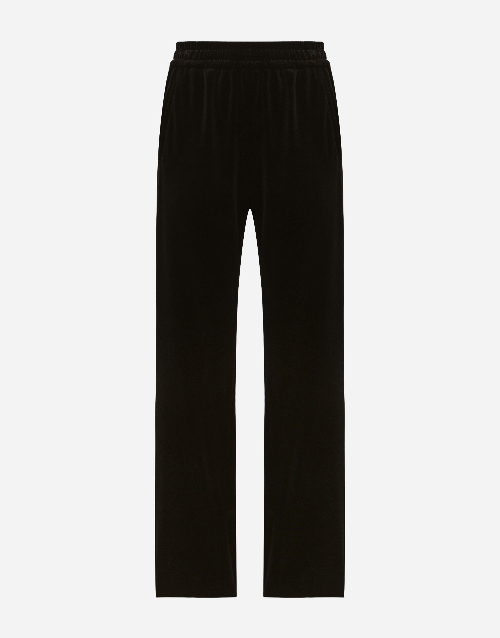 Pantalon de jogging en velours en Noir pour pour femme