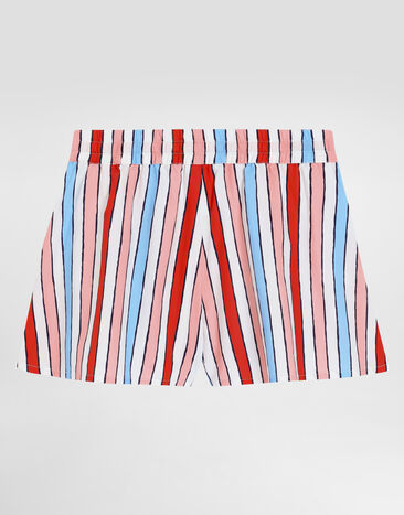Dolce & Gabbana Striped poplin shorts Multicolor L53Q55HS5UN